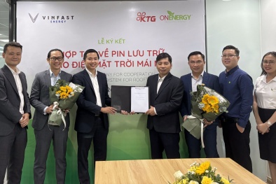 VinFast hợp tác ON Energy thúc đẩy dùng pin lưu trữ cho điện mặt trời mái nhà
