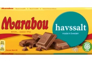 Thu hồi sản phẩm sô cô la nhãn hiệu Marabou Sea Salt do chứa thành phần không được công bố