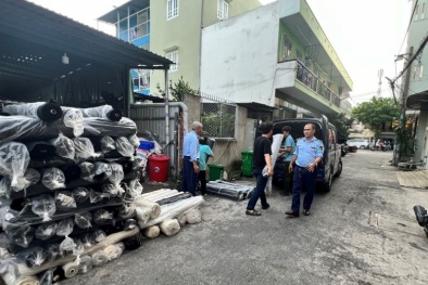 TP. Hồ Chí Minh: Tạm giữ gần 4.600kg vải Canvas không rõ nguồn gốc, xuất xứ