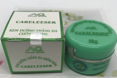 Vì sao kem dưỡng trắng da chống nắng Careleeser bị thu hồi, tiêu hủy?