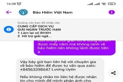 Cảnh báo: Mạo danh BHXH để chiếm đoạt tài khoản ngân hàng