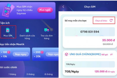 Tận hưởng kho SIM Saymee khổng lồ, chọn SIM số đẹp miễn phí