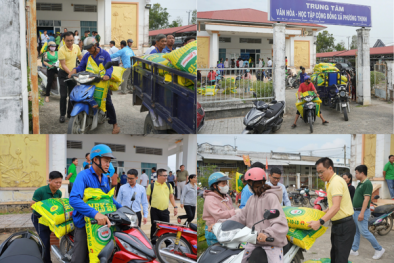 Phân Bón Cà Mau trao gần 20 tấn phân bón hỗ trợ nông dân Đồng Tháp