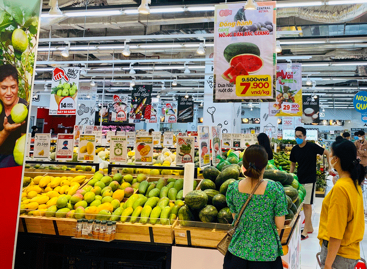 Hệ thống siêu thị GO! và Big C sẽ tiêu thụ 100 tấn nông sản, hỗ trợ nông dân Bắc Giang