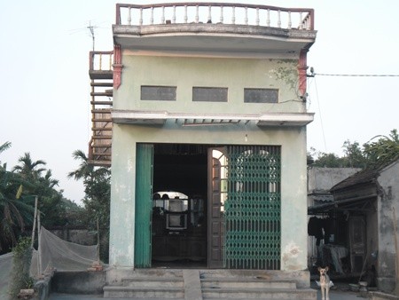 Căn nh&agrave; của &ocirc;ng Vũ Văn S&aacute;u, nguy&ecirc;n trưởng C&ocirc;ng an x&atilde; An Thọ