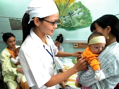 Ti&ecirc;m chủng mở rộng. Ảnh: Hồng Vĩnh