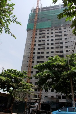 C&ocirc;ng tr&igrave;nh dự &aacute;n Đại Thanh nơi xảy ra sự việc c&ocirc;ng nh&acirc;n chết