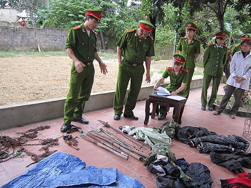 Tang vật trong 1 vụ bắt ch&oacute;