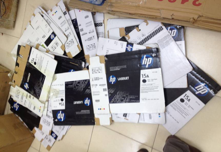 HP thu giữ hàng chục ngàn lô mực in giả trị giá hơn 248.000USD